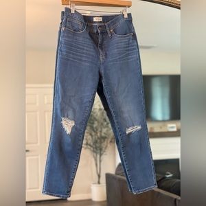 MADEWELL SKINNY CROP HIGH RISE JEANS